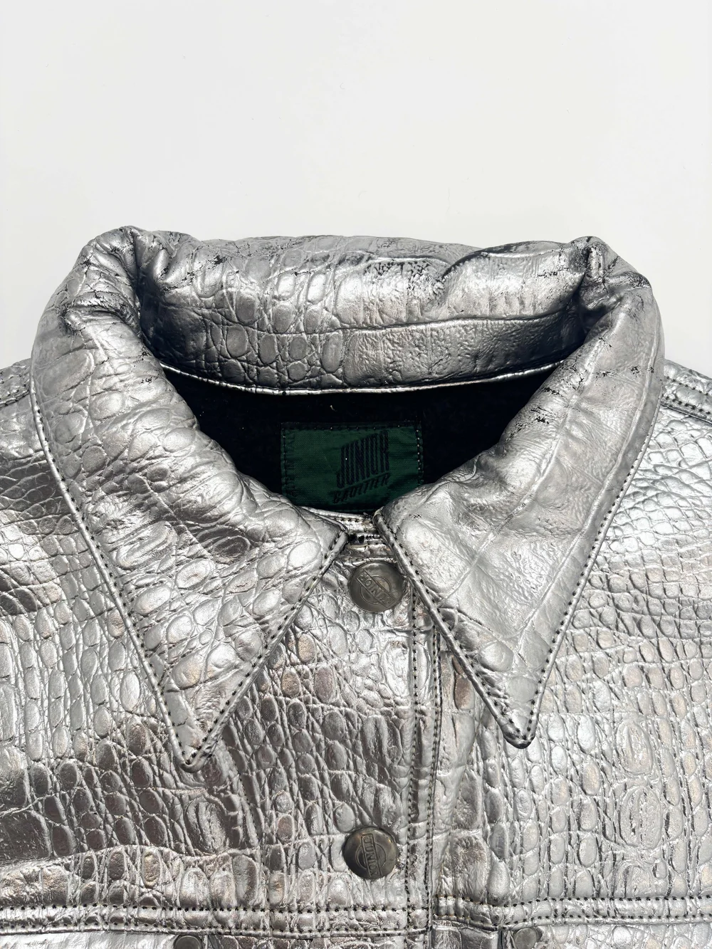 Jean Paul Gaultier ストライプスーツ 48 グレービンテージ Jean Paul Gaultier 90s silver PVC jacket — JAMES VELORIA